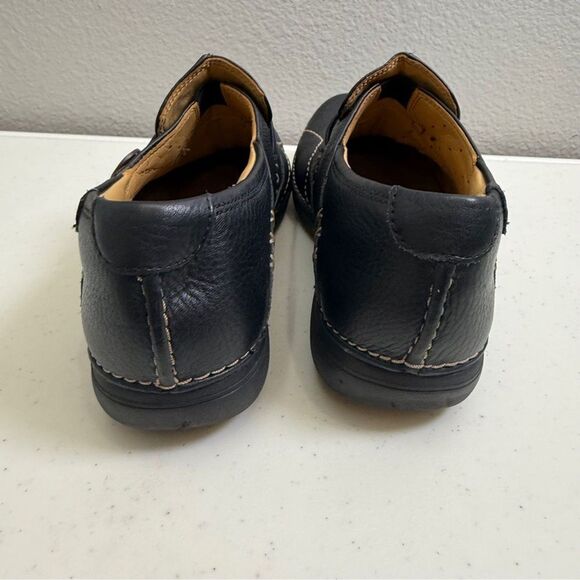 Clarks Womens Shoes Size 8 Shoes Leather Black Unloop Removable Comfy $120 msrp - Picture 4 of 9